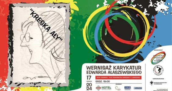 KRESKĄ AŁY – wernisaż karykatur Edwarda Ałaszewskiego